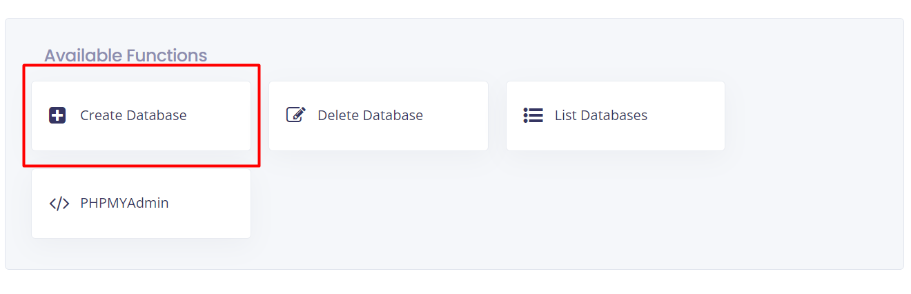 Create Database