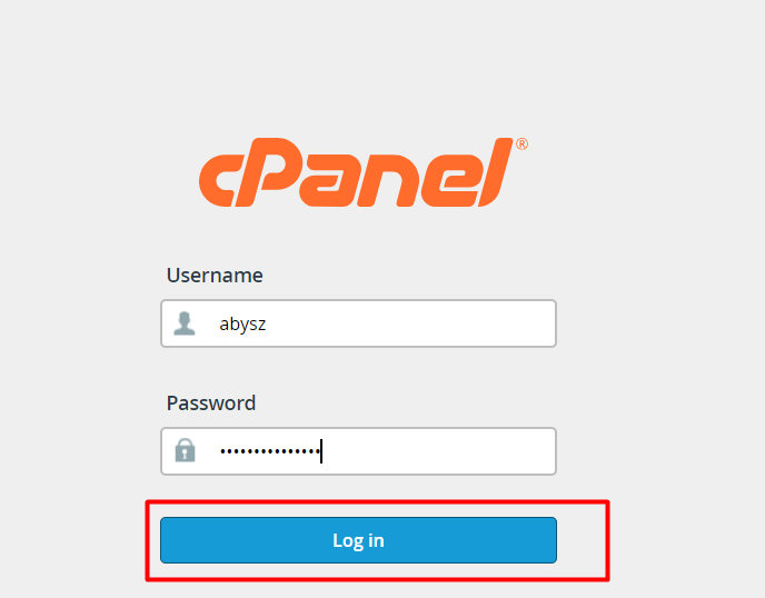 cPanel Login